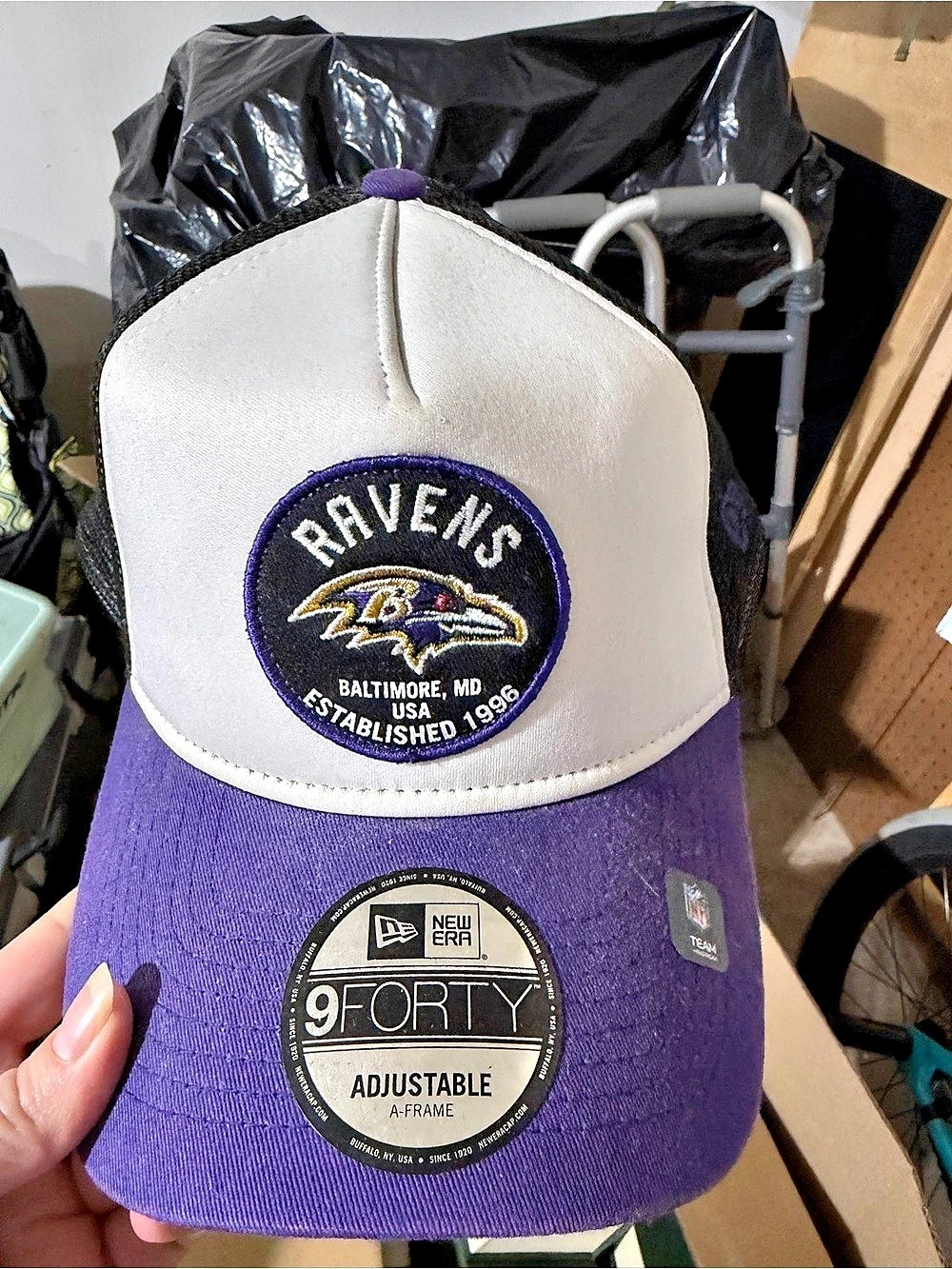 New Era Baltimore Ravens New Era 9FORTY A-Frame Trucker Hat A-Frame Trucker Hat